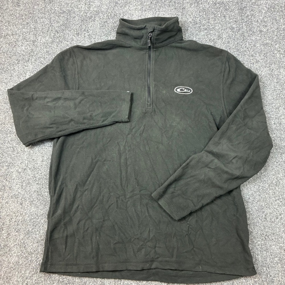 Drake Waterfowl Mens Quarter Zip Fleece Pullover Jacket Mens Size Medium